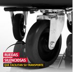 Carro Volcador Cubico  Negro cap 226 Kg ruedas silenciosas