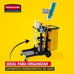 Carro de Limpieza tradicional  Negro organizador