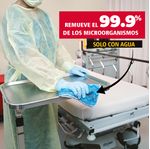 Paño de Microfibra HYGEN  Azul 40 x 40 cm en uso limpia el 99.9% de las bacterias