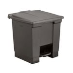 Caneca de pedal Legacy Negro 30 Litros en diagonal desde arriba