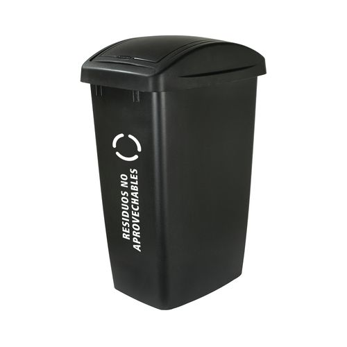 Contenedor de basura Swing Top Negro 47 Lts
