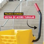 Balde Escurridor WAVEBRAKE  Amarillo 33 Lts con palanca de acero