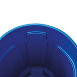 Contenedor de basura BRUTE   Azul 121 Litros interior