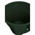 Contenedor de basura BRUTE Verde 121 Lts parte de adentro