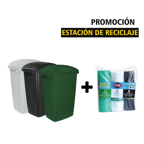 Punto Ecológico de Papelera + Bolsas de reciclaje